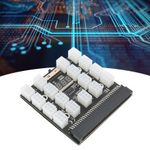 Placa breakout de 17 puertos, 1200 W, 12 V, 6 pines, negra
