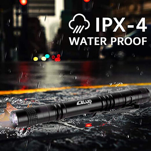 LED Mini Flashlight 150 Lumen, Pocket-Sized for Hiking & 2