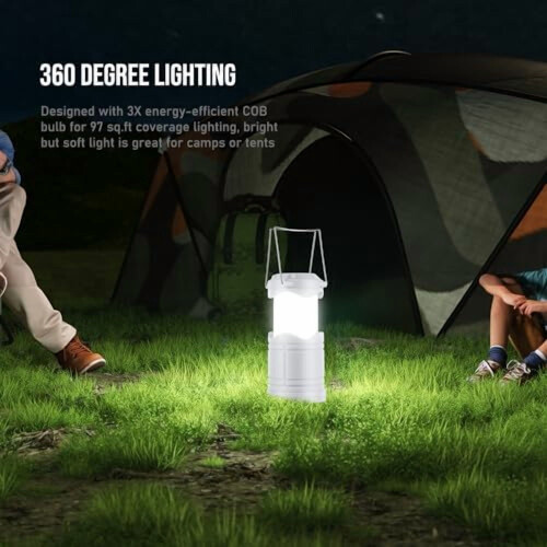 LED Camping Lantern – 350 Lumen, Collapsible & Portable, 2