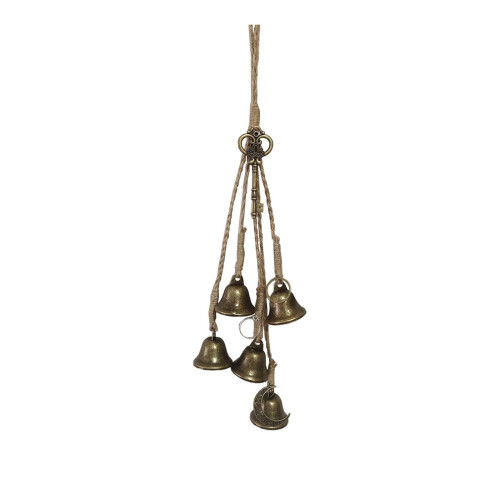 Witch Door Knob Bell String – Brass Wind Chime with 6