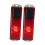 Solar Warning Light Red 2 Pack Outdoor Garden 3