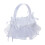 Wedding Flower Basket with Lace Bow and Handle 1
