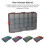 Large Water-Resistant Fishing Tackle Box with Adjustable 4
