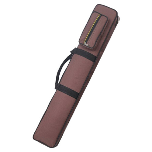 Billiards Cue Storage Pouch Water-Resistant 8-Hole Coffee