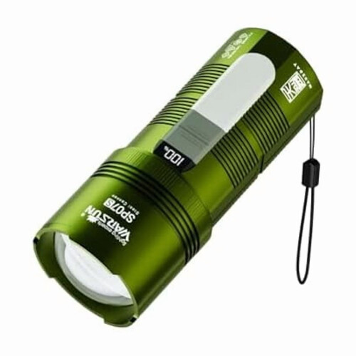 Zoomable LED Flashlight 2000 LM 6000 mAh Rechargeable