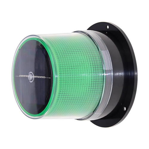 Solarbetriebene LED-Warnleuchte mit Magnetfuß