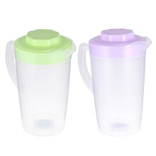 Brocca d'acqua in plastica da 2 litri con manico ergonomico – Confezione da 2