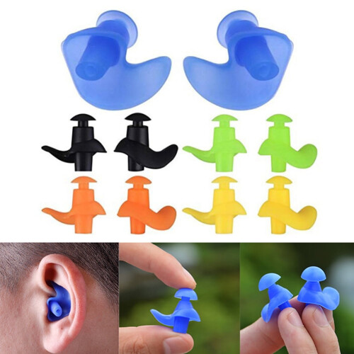 Waterproof Silicone Swimming Ear Plugs 1.97 in 1