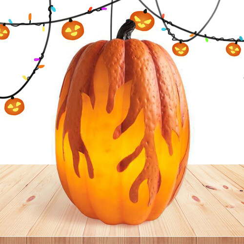 Battery Operated Pumpkin Lantern3Sizes 1