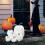 7-Piece Foam Pumpkin Decor Set Orange and White 5