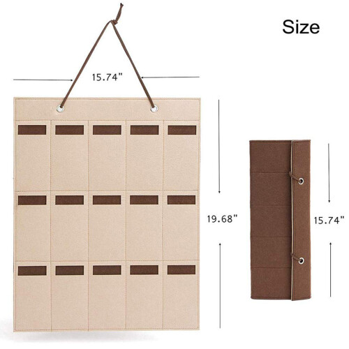 Wall-Mounted Sunglasses Organizer Pocket15Slots 1