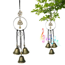 Witch Wind Chime with Pentagram and Triquetra, 26.5 cm