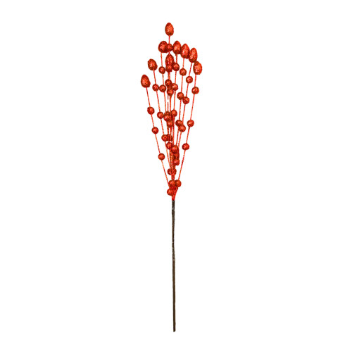 Glitter Foam Christmas Berry Sprigs – 57cm