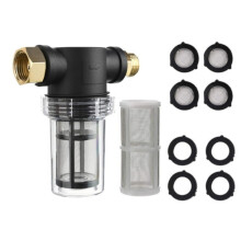 Filtro acqua in linea per idropulitrice da 3/4" con maglia 40/100