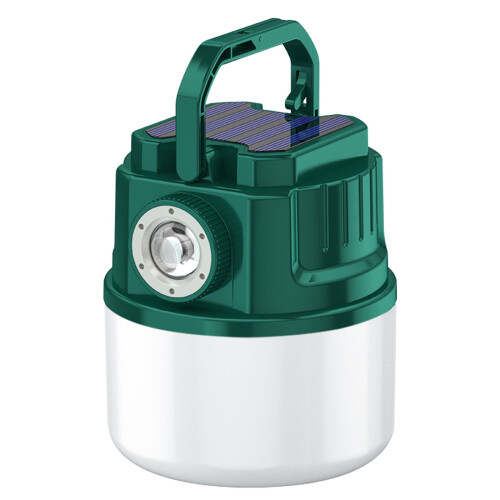 Solar-Campinglampe mit USB-Ladefunktion und Taschenlampe