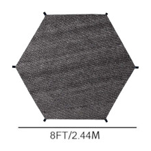 Trampolinehoes voor buitengebruik, geschikt voor trampolines van 2,4 tot 4,3 meter, ter bescherming tegen de zon.