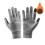 USB Heated Gloves Gray L Rechargeable Touchscreen Windproof 1