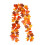 Artificial Maple Leaf Garland with White Silk Flowers 175 cm 1