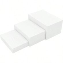 Hvite akrylmatstigere, 3-pakning (30 cm 10,8 cm 9,6")