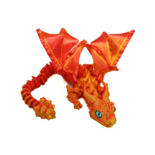1pc 3D Rotatable Dragon Statue for Garden Decoration