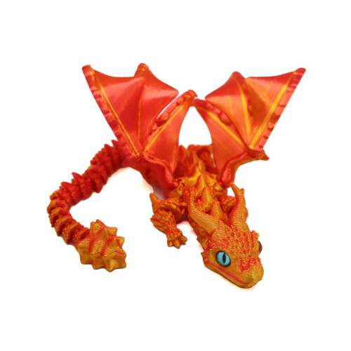 1pc 3D Rotatable Dragon Statue for Garden Decoration
