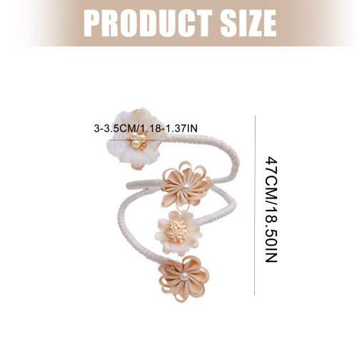 Handmade Flower Curtain Clip Adjustable Window Drapery-3 2