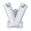 Double Hole Metal Flag Pole Bracket for Outdoor Use 1