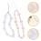 Perlenbesetztes Handy-Lanyard mit Blumenanhänger – 2er-Pack 1