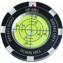 Golf Green Reader with Bubble Level & Magnetic Hat Clip – Compact Slope Reading Tool, Compatible with All Putters