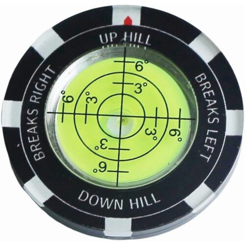 Alloy Golf Green Reader with Bubble Level & Magnetic Clip