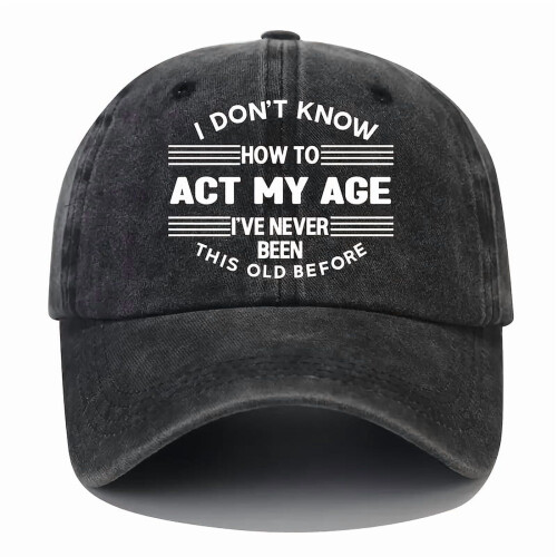 Καπέλο μπέιζμπολ ACT MY AGE Ελαφρύ καπέλο μπέιζμπολ ACT MY AGE με τυπωμένο πλύσιμο και
