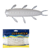 Bass Fishing Lures Soft Plastic Grub, Sinking Stick Worm 1.77in, Lead-Free Finesse Bait, Angler Gift, Valentines Day Gifts, White