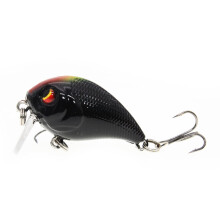 Esca artificiale galleggiante a forma di gamberetto con coda a paletta, 4,5 cm (confezione da 2)
