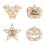 Wooden Halloween LED Light Decorations White 8