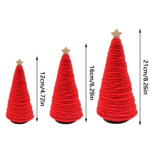 Bohemian Yarn Bottle Brush Christmas Tree – Wool Base, 2