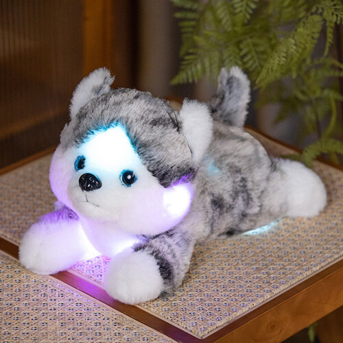 Peluche a forma di cane con luci LED per bambini da 1 a 3 anni. 1