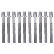 10 Pcs Drum Tension Rod Drum Tight Screws Metal Screws Rods Bolts Percussion Replacement Hardware Spare Accessory Percussion Replacement Accessory Ha