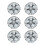 6 pièces couvre-boutons strass embelli boutons de-Fleur 21MM 1