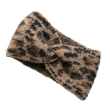 Fashion Leopard Knit Hairband Wool Stylish Comfortable-3