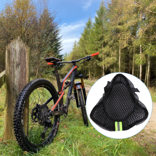 Universal cykelsædebetræk – sort, polyester, 3-pak 1