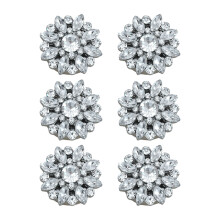 Clips de boutons de chemise en strass-Motif creux 19MM