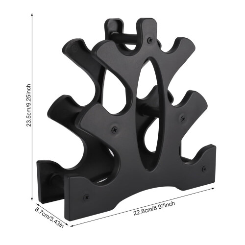Dumbbell Rack Stand 3-Tier A-Frame Plastic 1–32 lbs 1