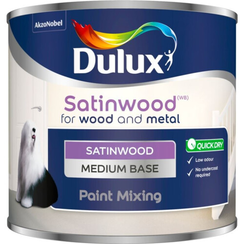 Dulux Dulux - Colour Mixing 500ml - Medium Satinwood Base