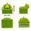 Plush Reclining Kids Sofa Chair, Green 4