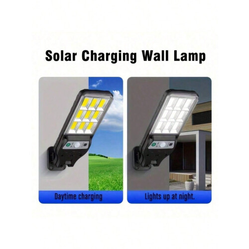 Solar Street Light with Motion Sensor, 3 Modes, 2 Pack 2