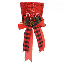 Christmas Tree Topper Hat26x20cm Cloth & PP