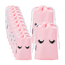 50Waterproof EVA Eyelash Storage Bags Pink Grey