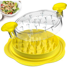 Desmenuzador de pollo con cepillo y tenedor, libre de BPA.
