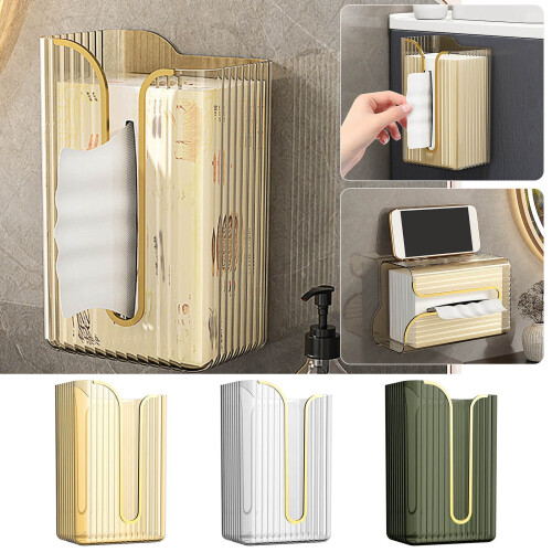 Transparent Wall-Mounted Paper Towel Holder – Inverted