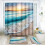 ArtSocket 4-Piece Yellow Abstract Shower Curtain Set 1